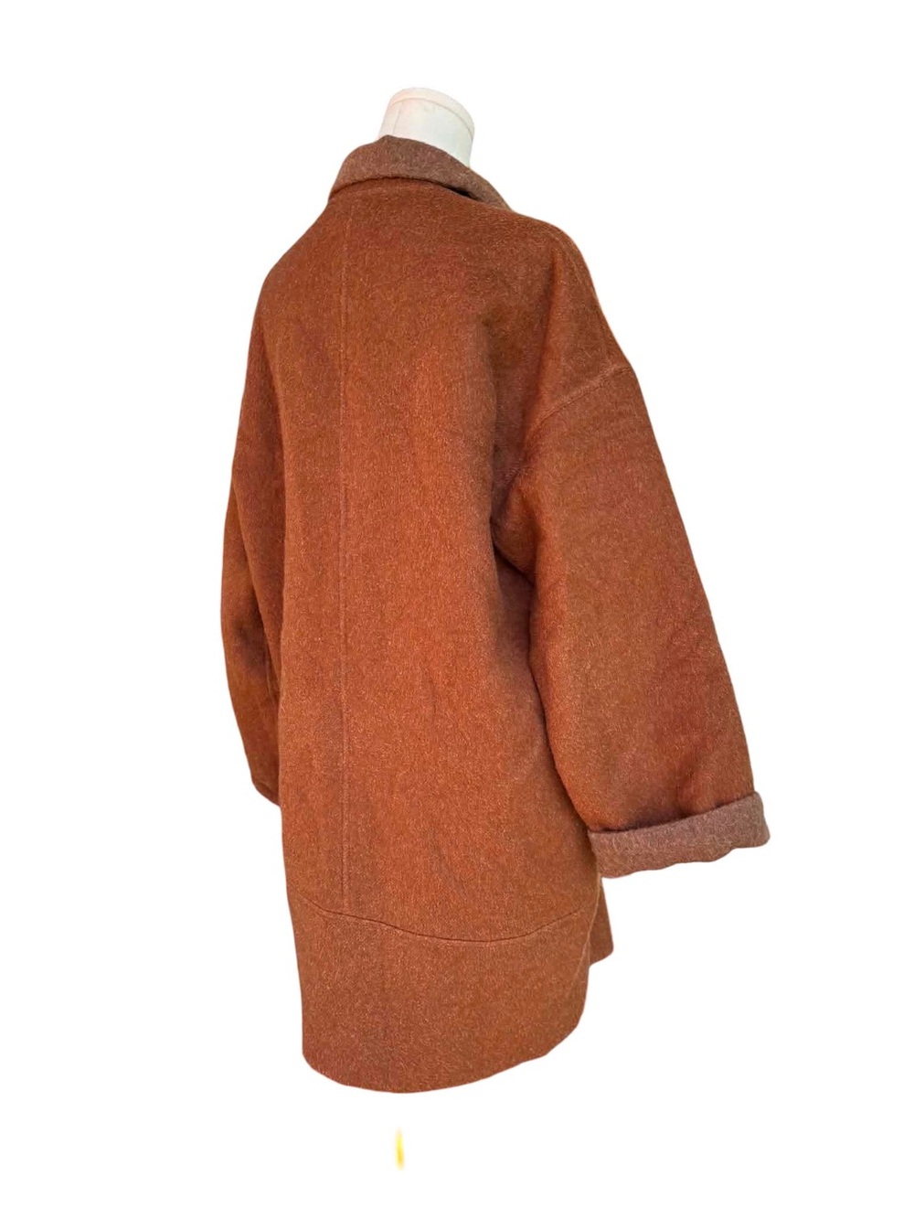 Eileen Fisher Baby Alpaca Wool Blend Cocoon Coat - Picture 5 of 11